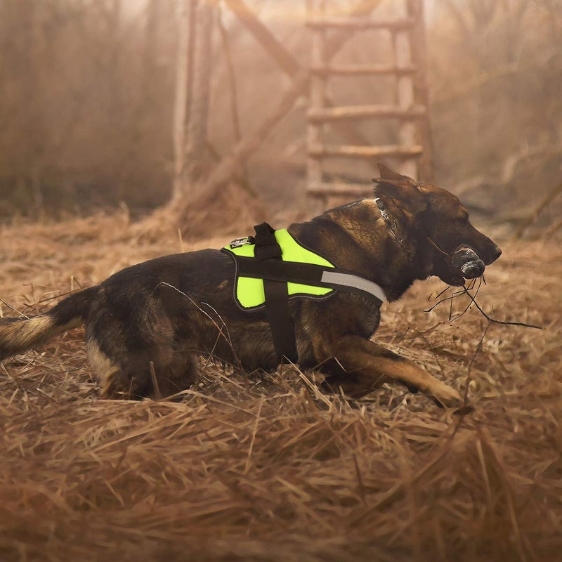 Bolux Dog Harness, No-Pull Reflective Dog Vest, Breathable Adjustable Pet Harness with Handle for Outdoor Walking - No More Pulling, Tugging or Choking (Green, M) - Image 4